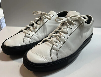 #ad COMMON PROJECTS ACHILLES LOW COLOURED SOLE White amp; Navy 2102 42 4928 $299.00