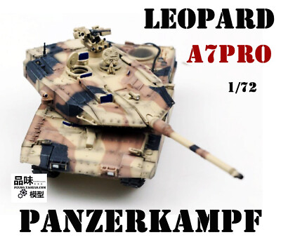 #ad 1 72 Panzerkampf German Leopard 2A7PRO Tank Desert Camouflage Finished Model Toy $54.99
