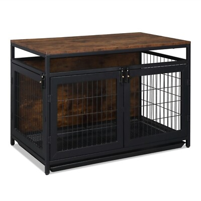 #ad 37.4 quot;Furniture Dog Cage Super Sturdy Dog Cage Dog Crate for Small Medium Dogs $146.32
