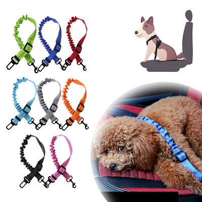 #ad Pet Dog Seat Belt Car Safety Travel Harnesses Lead Restraint Strap Adjustable US $10.89