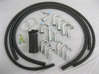 #ad Universal 134a Air Conditioning Hose Kit O Ring Fittings Drier AC Hoses Kit NEW $97.65