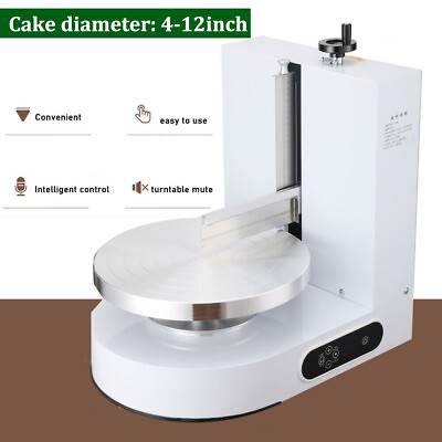 #ad Rotating Adjustable Cake Edge Surface Scraper Automatic Birthday Cake Cream Spre $484.99