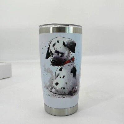 #ad Animal Pattern 20oz Sealed Lid Mug Double Sided Stainless Steel Thermos Cup $45.83