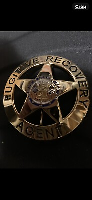 #ad Fugitive Recovery Agent Badge Only. 2.25” Round. Obsolete Collecting Only. $16.99