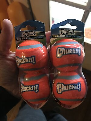 #ad 2 Pack Chuckit Tennis Ball Dog Toy 2 Pack New Size Small $10.55