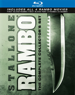 #ad Rambo: The Complete Collectors Set Blu ray Disc 2010 4 Disc Set NEW Sealed $24.99