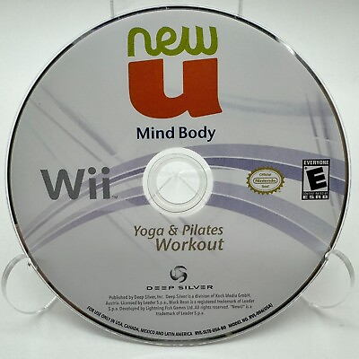 #ad New U Mind Body Yoga amp; Pilates Workout Nintendo Wii Disc Only NO TRACK #56 $7.99