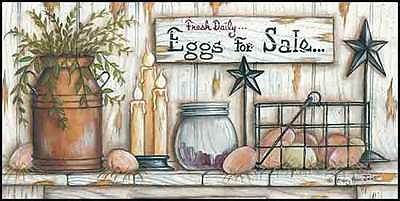 #ad Art Print Framed or Plaque by Mary Ann June Eggs for Sale MARY459 $15.21