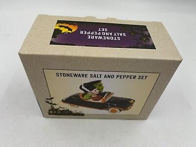 #ad Cracker Barrel Ceramic Mr. Mrs. Frankenstein Salt Pepper Set CC02B25002 $20.14