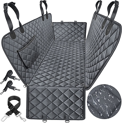 #ad Dog Seat Cover Waterproof Nonslip Heavy Duty Hammock Scratch Proof All Black $55.96