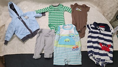 #ad 6 piece Baby Boys 0 3 Months Clothing Set With Pants And Jacket #NS4 22 $29.99