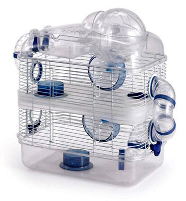 #ad Acrylic Clear 3 Level Hamster Rodent Gerbil Mice Habitat With Top Exercise Ball $49.83
