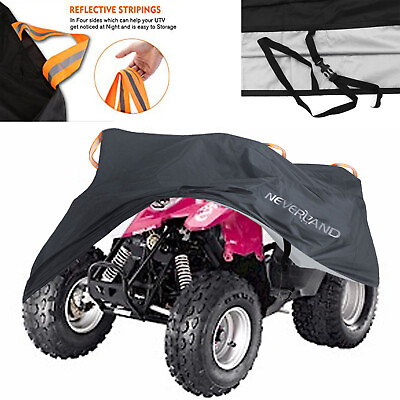 #ad 190T Black Quad Bike ATV ATC Rain Waterproof Cover Heavy Duty UV Protection US $26.59