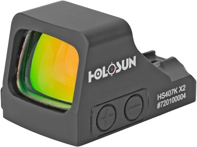 #ad HS407K X2 Red 6 MOA Dot Open Reflex Optical Sight for Subcompact Pistols Black $208.99