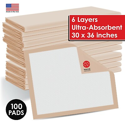 #ad 100 gram 30x36 Super Absorbent Dog Puppy Training Wee Wee Pee Pads Case of 100 $66.45