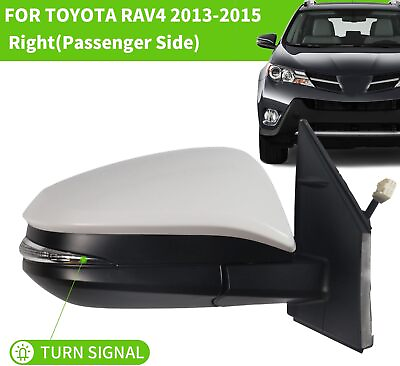 #ad Car Mirror for Toyota RAV4 2013 2015 Power Heated Turn Lamp Right Passenger Side $72.99