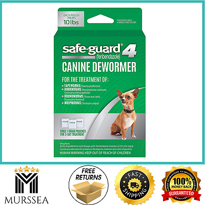 #ad Safe guard Canine Dewormer For small dogs 8 in 1 Puppy Tapeworm Worm Medicine $13.99