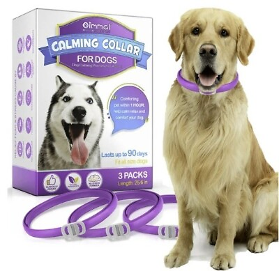 #ad Calming Collar for Dogs 3 Packs Anxiety Relief Dog Pheromone Collar 90 Days $16.10