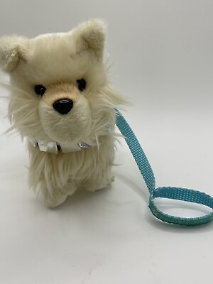 #ad American Girl Pet Fancy Pomeranian Plush Puppy Dog w Collar Leash $9.95