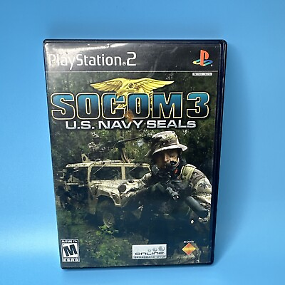 #ad SOCOM 3: U.S. Navy SEALs PS2 WITHOUT MANUAL $6.99