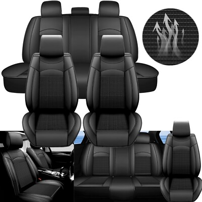 #ad For Hyundai Sonata Car Seat Cover Full Set Leather 5 Seats Front Rear Cushions $78.90