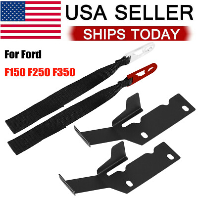 #ad For 2009 2022 Ford F150 F250 F350 Rear Seat Quick Latch Release Kit Black Strap $12.78