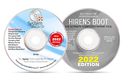 #ad System Rescue CD PC Computer Diagnostic And Hiren#x27;s Boot CD Repair Data Recovery $15.97