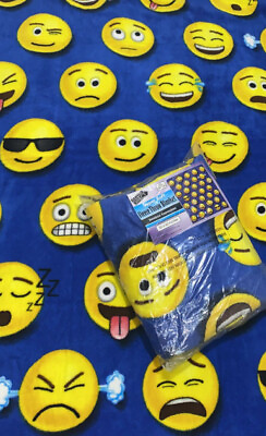 #ad Dawhud Direct Cozy Blanket Emoji Super Soft Plush Fleece Throw 50x60 Gift Idea $14.97