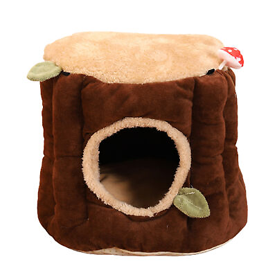 #ad Squirrel Bed Breathable with Hanging Chain Adorable Stump Design Squirrel Bed $45.77