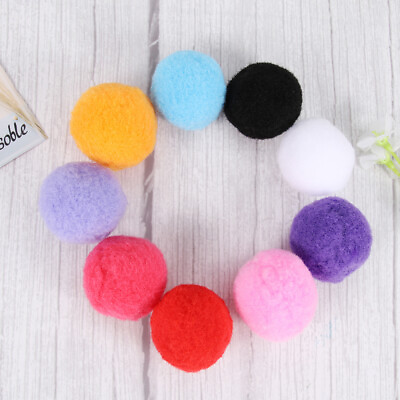 #ad large pompoms 4cm DIY Crafts Pom Poms Kitten Fluffy Balls Toys Packsack Handbag $12.29