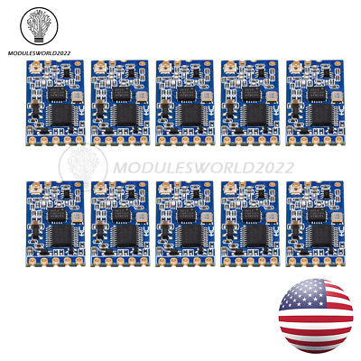 #ad 10pc 433Mhz HC 12 SI4463 Wireless Serial Port Module 1000m Replace Bluetooth US $36.99