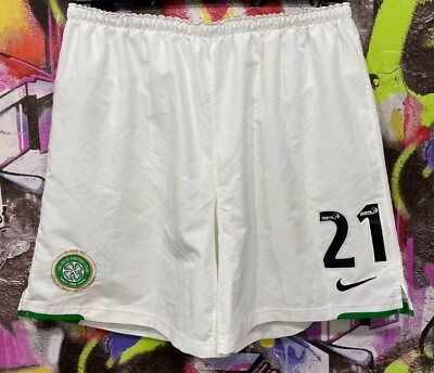 #ad Celtic FC Mark Brown #21 2007 08 Home Football Soccer Goalkeeper Shorts Mens XL $44.99