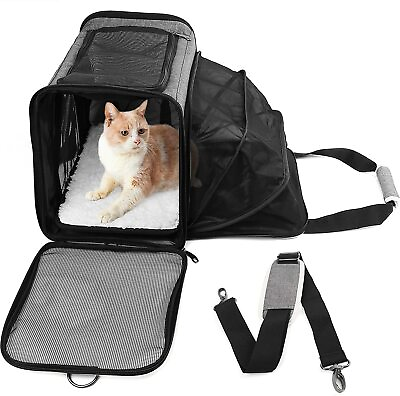 Pet Dog Small Cat Carrier Soft Sided Comfort Bag Travel Case Airline Approved $34.19