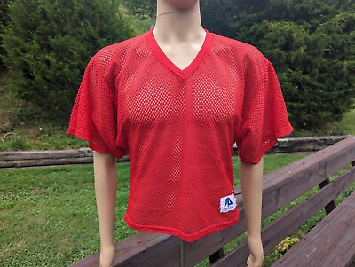 #ad Vintage Mens Sports Belle Football Practice Jersey Training Gym Red S M Jersey $17.95