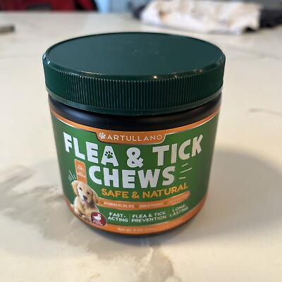 #ad Flea amp; Tick Prevention for Dogs 110 Chews Dog Safe and Natural NEW amp; SEALED $18.99