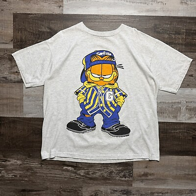 #ad Vintage 1990s Garfield Hip Hop Kris Kross Rap Shirt Adult One Size Fits Most $99.99
