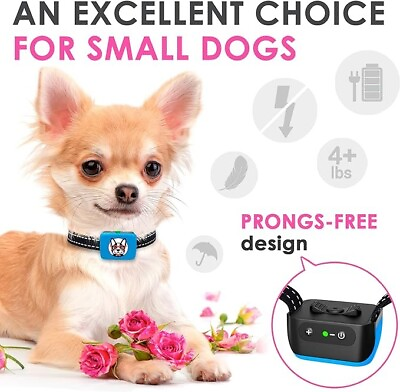 #ad Small Dog Bark Collar Rechargeable – Smallest Bark Collar for Small Dogs $18.95