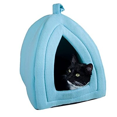 #ad Cat House Indoor Bed with Removable Foam Cushion Pet Tent for Puppies Ra... $20.71