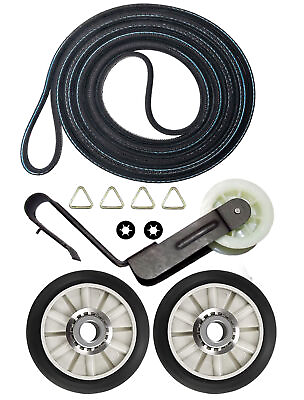#ad Whirlpool LER4634JQ1 Dryer Rollers Belt Pulley Kit $26.95