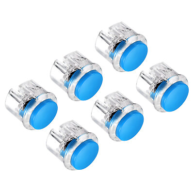 #ad Mounting Hole Momentary Game Push Button Switch 30mm Blue 6Pcs $11.52