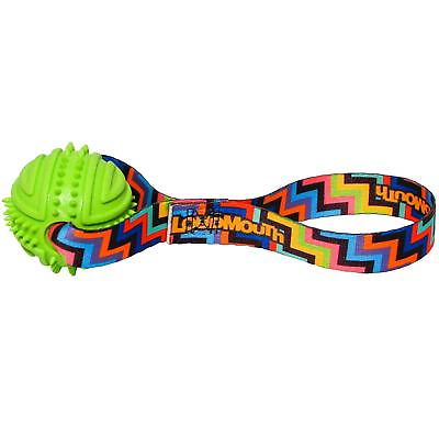 #ad NEW LOUDMOUTH GOLF STEPPIN#x27; OUT RUBBER BALL TUG TOSS DOG TOY LICENSED $12.95