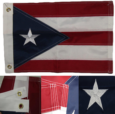 #ad 12x18 Embroidered Sewn Puerto Rico Country PR 220D Nylon Flag 12quot;x18quot; Grommets $14.88