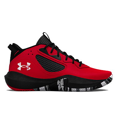 #ad Under Armour Adult UA Lockdown 6 Basketball Shoes Red Black 3025616 600 $59.95