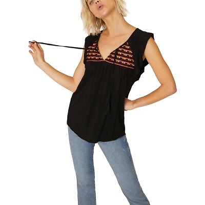 #ad Sanctuary Womens Wild Belle Embroidered Boho Daytime Tank Top Shirt BHFO 8620 $11.99