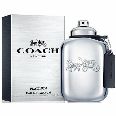 #ad COACH NEW YORK PLATINUM by Coach cologne for men EDP 3.3 3.4 oz New in Box $32.64