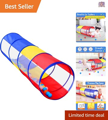 #ad Pop Up Kids Play Tunnel Durable Indoor amp; Outdoor Colorful Crawling Tunnel $25.62