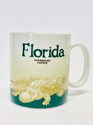 #ad Starbucks Florida State USA Global Icon Series Mug Cup 16oz NEW Alligator $57.60