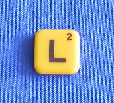 #ad Words With Friends Letter L Tile Replacement Magnet Game Part Piece Craft Yellow $1.45