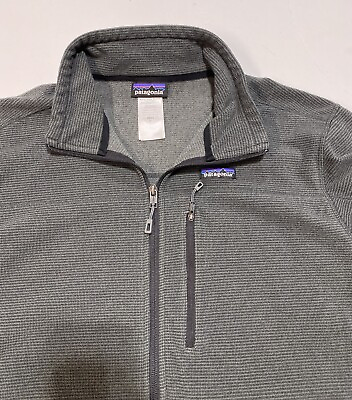 #ad Patagonia Fleece Mens XL Full Zip Gray Coat Jacket Outdoor $29.99