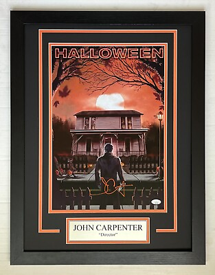 #ad John Carpenter Autograph Signed HALLOWEEN 12x18 Movie Framed Display JSA COA $284.00